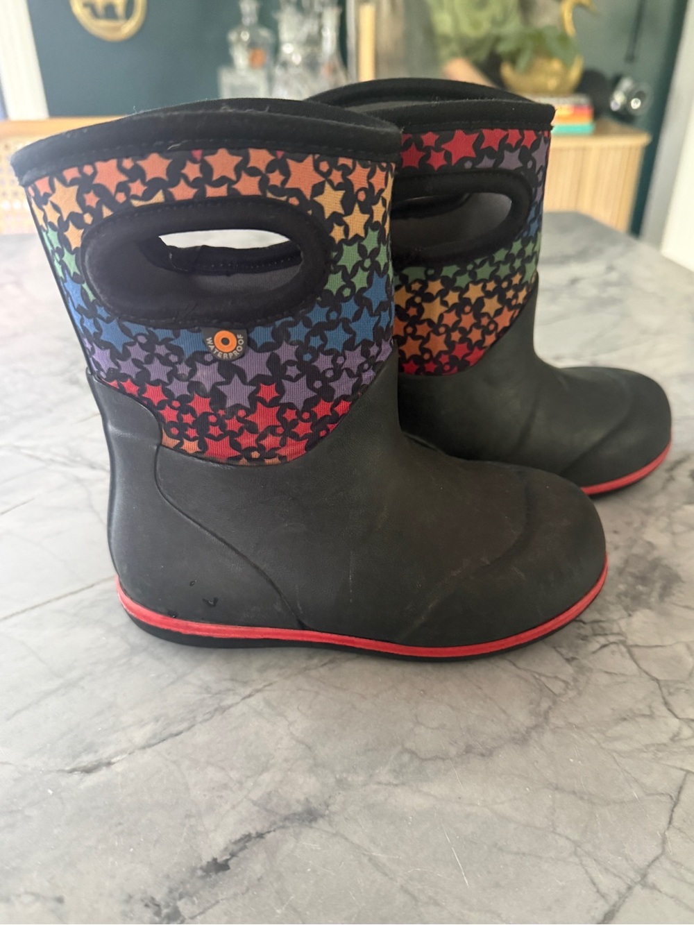 Bogs Kids Classic Rainbow Stars Unisex Rainboots